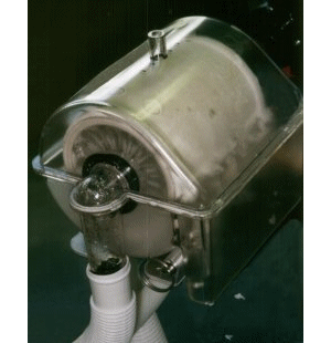 Disposable Rotary Drum Filter in operation